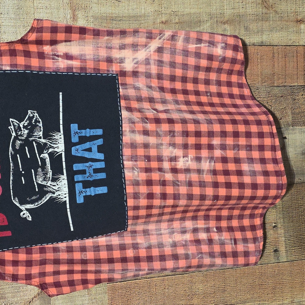 Upcycled Casual Button Down Shirt Unisex - Picture 5 of 7